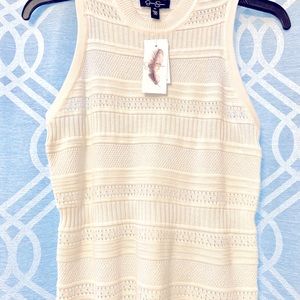 White knit tank size Med